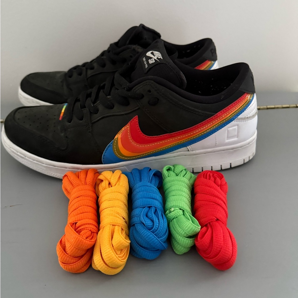 Nike Polaroid Dunk Low SB Men’s Sneakers + Extra Laces